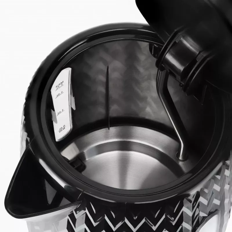 Hervidor de agua NELO, capacidad de 1,7 l, 2000 W, negro