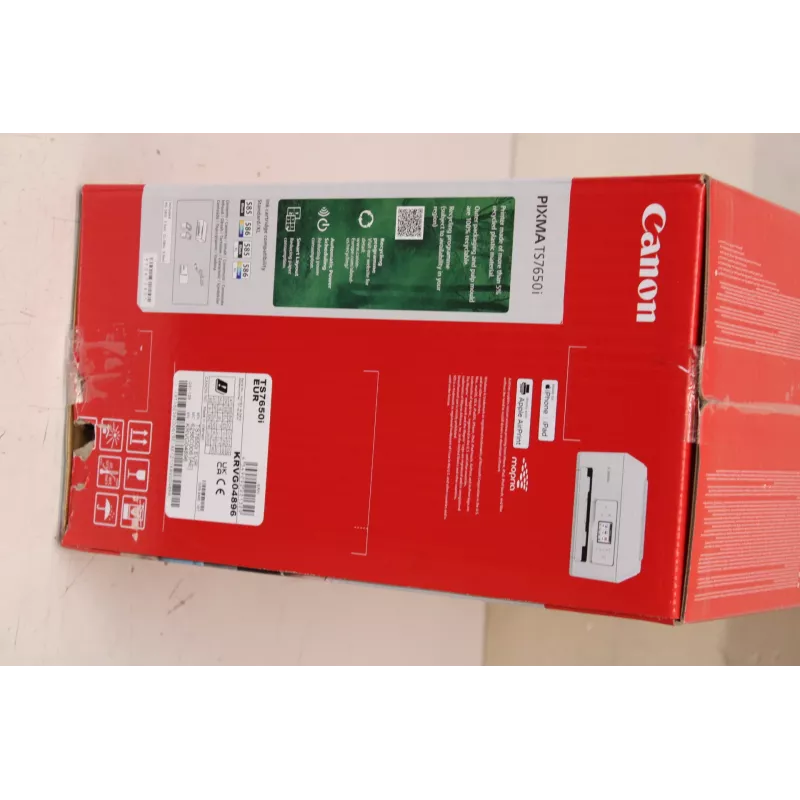 SALE OUT. Impresora multifunción Canon | PIXMA TS7650i | Inyección de tinta | Color | A4 | WLAN | Blanca | EMBALAJE DAÑADO, MARCAS EN EL LADO DE LA IMPRESORA