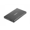 NATEC RHINO GO Carcasa USB 3.0 para HDD/SSD SATA de 2,5'', negro Aluminio