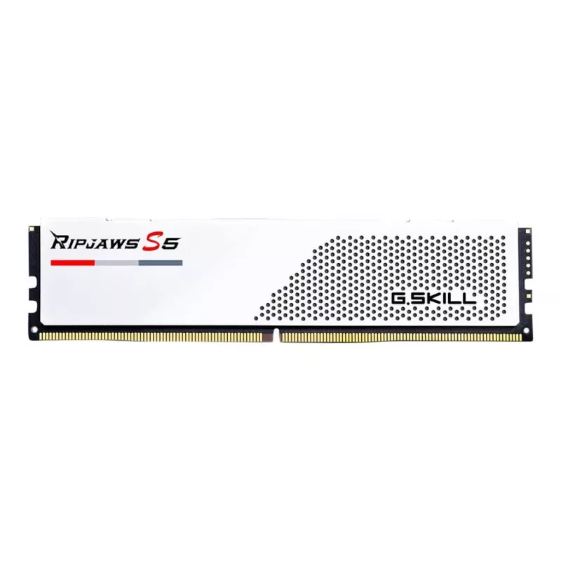 DIMM 32 GB DDR5-5600 (2x 16 GB) Dual-Kit, memoria blanca, F5-5600J4040C16GX2-RS5W, Ripjaws S5, INTEL XMP