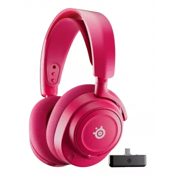 Headset STEELSERIES Arctis Nova 7X Wireless Gen 2 — inalámbrico Bluetooth, circumaural, diadema, 20–20000 Hz, 325 g, magenta