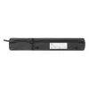 Regleta con interruptor: 5 tomas, cable de 5 m, negro