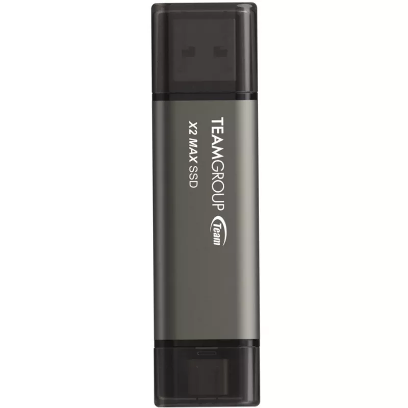 TeamGroup X2 MAX memoria USB dual USB-A/USB-C de 1 TB, USB 3.2 Gen 2, titanio/negra