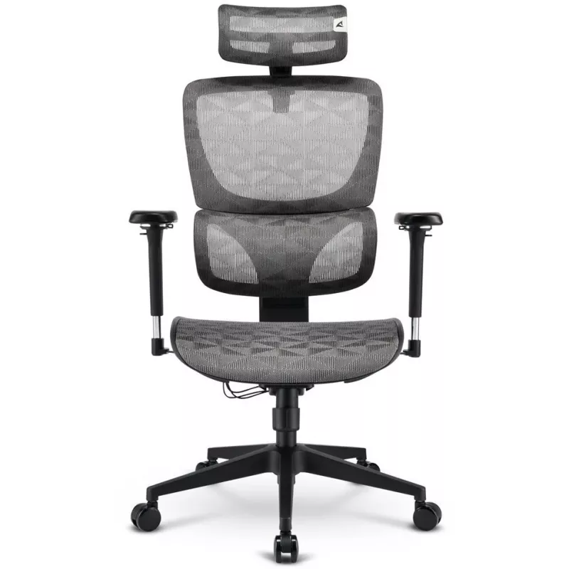 Silla de oficina Sharkoon OfficePal C40M asiento de malla respaldo de malla, gris, máx. 150 kg