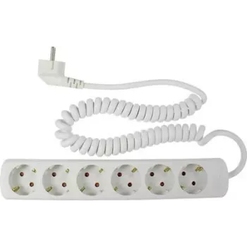 Regleta de enchufes AS Schwabe 11461 Schuko de 1 pieza, blanca