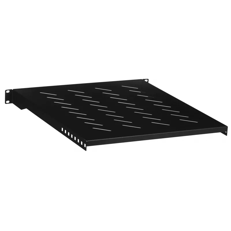 Lanberg AK-1005-B bandeja fija de 19 pulgadas, 1U, 483x500 mm, para armarios de 800 mm, 25 kg, negra