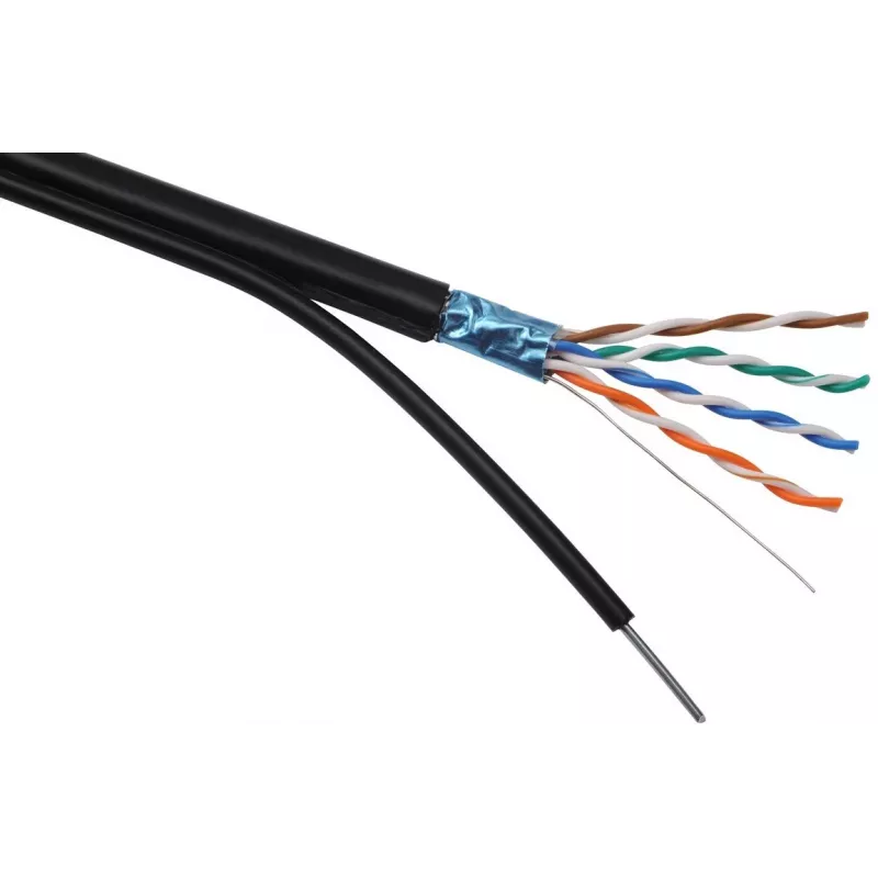 Cable de red Solarix SXKD-5E-FTP-PE-SAM RJ45 CAT5E 305 m negro