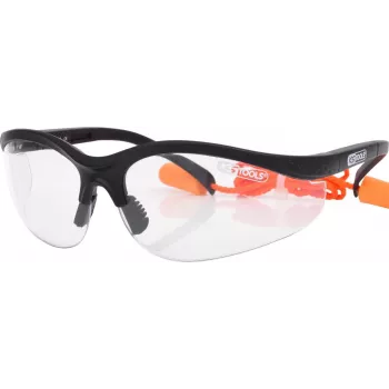 Gafas de seguridad ks tools 310.0176 transparentes con tapones para los oídos integrados - gafas de protección con protección auditiva