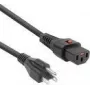 ACT cable de alimentación conector macho USA - C13 IEC Lock negro 2 m PC1063 120V 10A