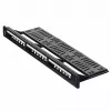 Patch panel 1U LANBERG PPKS-1124-B, 24 puertos, 1U, ABS, negro, 482,6×44,5×154 mm
