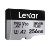 Tarjeta de memoria microSD 256GB C10 A2 U3 V30 205/150MB/s Silver Plus