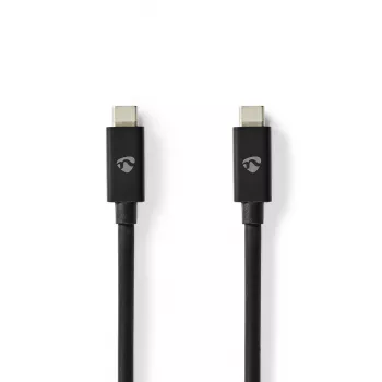 Nedis Cable USB-C de 2 m 4.0 Gen2x2, 240W, 20 Gbps (CCGB66020BK20)
