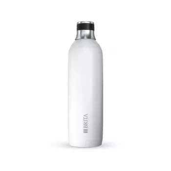 Botella de carbonatación para BRITA 1046735 — acero inoxidable, 1 L, 93 mm Ø, 305 mm de altura