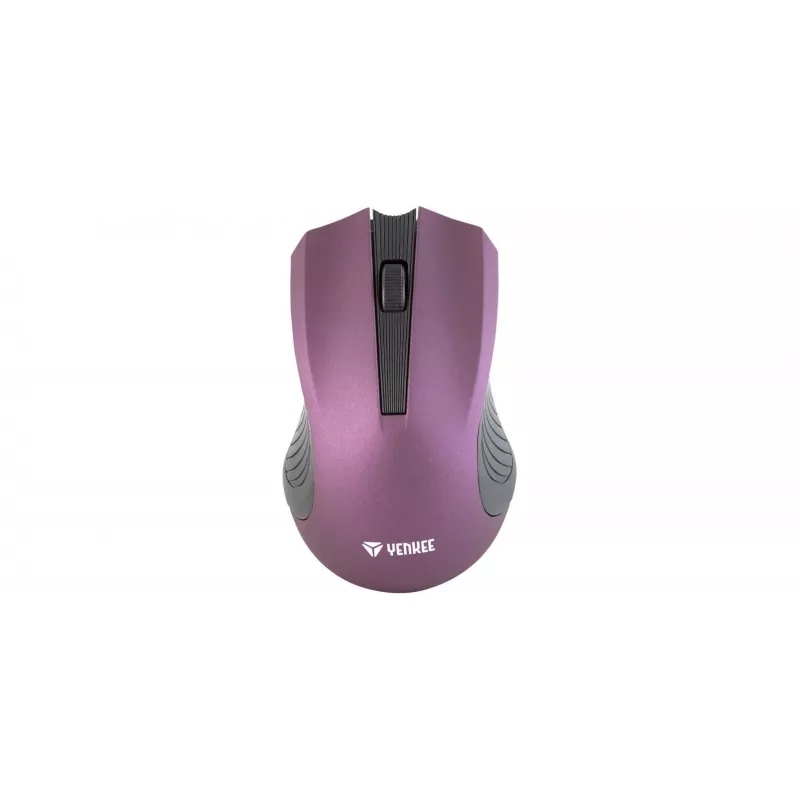 Ratón inalámbrico simétrico óptico de 2,4 GHz, 3 botones, Violeta