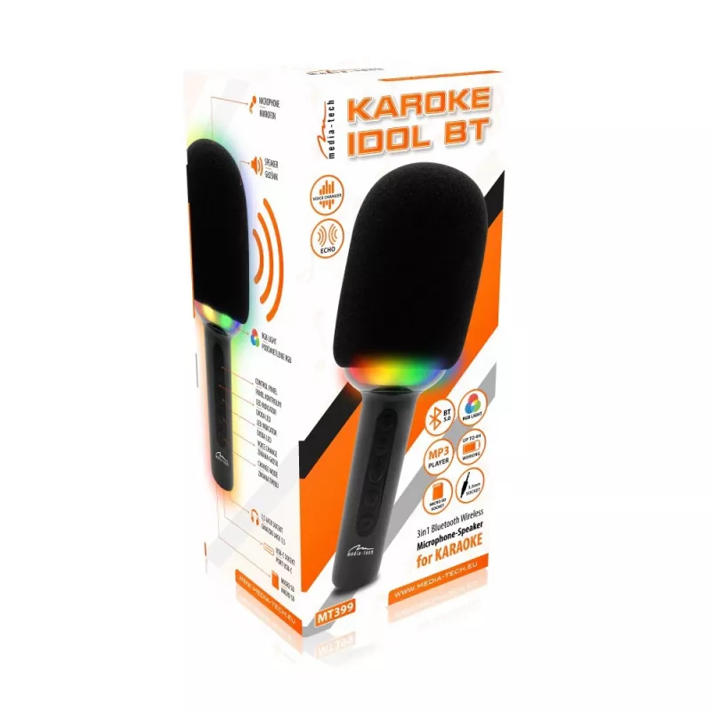 Micrófono karaoke con altavoz Bluetooth KARAOKE IDOL BT MT399