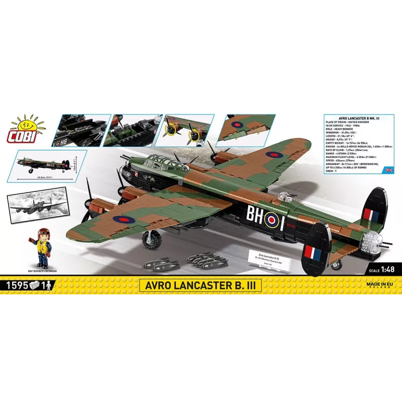Bloques Avro Lancaster B.III 1595 piezas de construcción