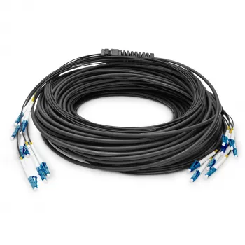 Cable breakout universal de fibra óptica preconfeccionado DIGITUS, monomodo OS2, 8 fibras, LC/UPC - LC/UPC