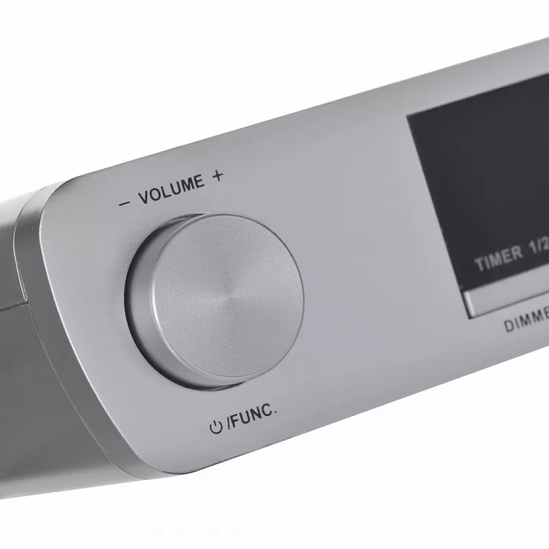 Radio de cocina BLAUPUNKT KR14BT con Bluetooth, FM, indicador LED, 2x0.8W, red/batería, gris