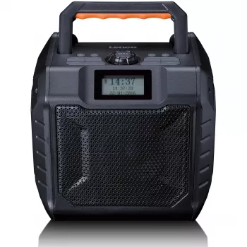 Radio digital portátil Lenco ODR-160GY gris FM/AM con sintonizador digital y diseño compacto