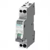 Siemens RCBO, 10A corriente nominal, 1P+N polos, 30mA sensibilidad de disparo, tipo A, serie SENTRON