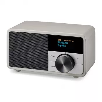 Radio de sobremesa Sangean DDR-7 Glacier Silver con sintonizador digital y Bluetooth