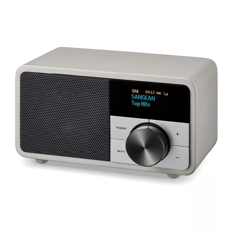 Radio de sobremesa Sangean DDR-7 Glacier Silver con sintonizador digital y Bluetooth