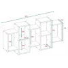 Estante flotante Top e Shop BILBAO 7.0 BI – tablero de partículas montado en pared, blanco
