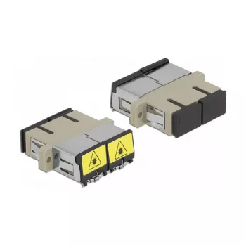 Acoplador de fibra óptica DeLOCK 86894 SC dúplex multimodo beige
