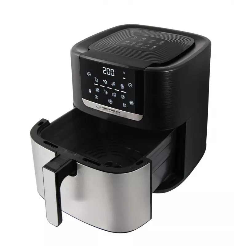 Esperanza EKA004 Pollo Fritto freidora sin grasa, 8 L, 1700 W, inox