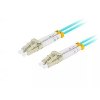 Cable de fibra óptica LANBERG FO-LULU-MD31-0010-TQ 1 m OM3 LC–LC Aqua