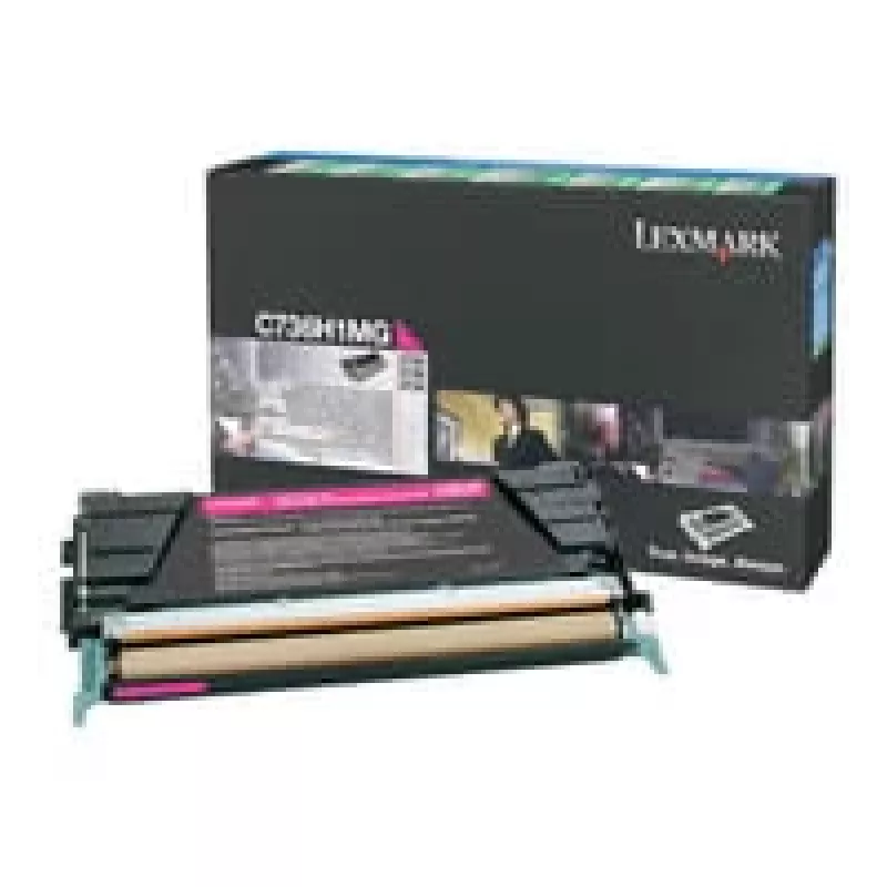 Lexmark - Cartucho de tóner - Alto rendimiento - 1 x magenta - 10000 páginas - LRP / LCCP (0C736H1MG)