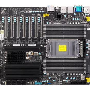Super Micro SUPERMICRO X12SPA-TF - Placa base - ATX extendida - Socket LGA4189 - Chipset C621A - USB-C Gen2, USB 3.2 Gen 1, USB 3.2 Gen 2, USB-C Gen 2x2 - 10 Gigabit LAN, Gigab