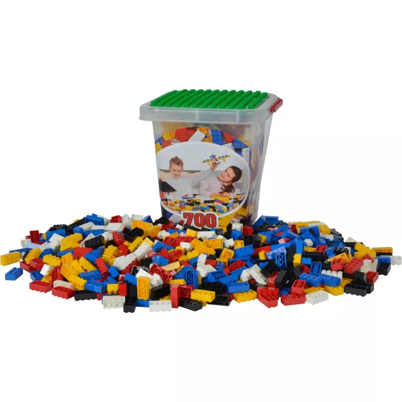 Bloques de construcción Simba-Dickie 104114200 — 700 piezas, varios colores, para niños a partir de 3 años