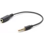 Cable de audio Gembird CCA-419 0,18 m 3,5 mm negro