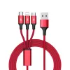 Cable UNITEK C4049RD USB 1,2 m USB A USB C/Micro-USB B/Lightning rojo