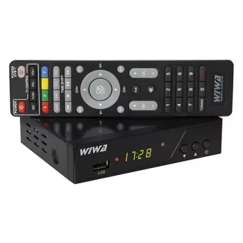 Sintonizador de TV digital HD terrestre WIWA H.265 PRO DVB-T/DVB-T2 — Full HD, H.265, HDMI, SCART, USB, grabación