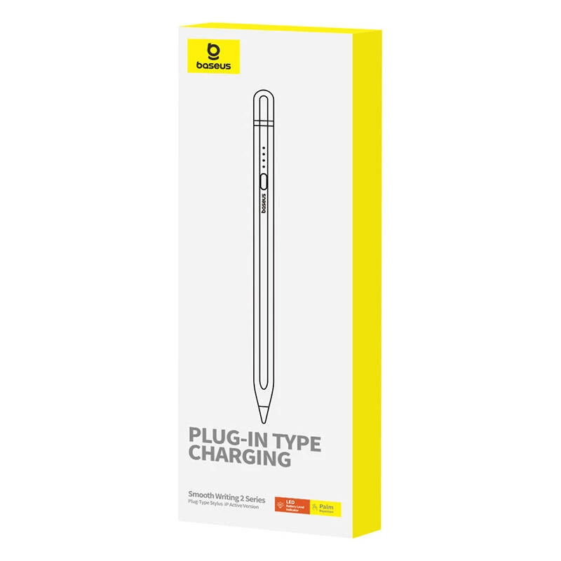 Stylus Baseus Smooth Writing Series carga plug-in Lightning, blanco