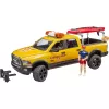 Vehículo de rescate de juguete con figura BRUDER 02506 — plástico ABS, edad recomendada 4+