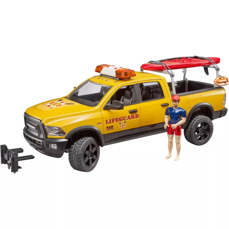 Vehículo de rescate de juguete con figura BRUDER 02506 — plástico ABS, edad recomendada 4+