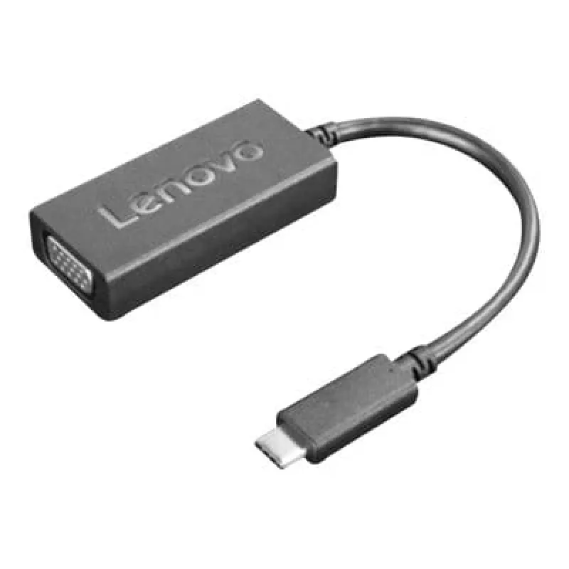 Lenovo 4X90M42956 Adaptador de cable de vídeo VGA (D-Sub) USB Type-C Negro