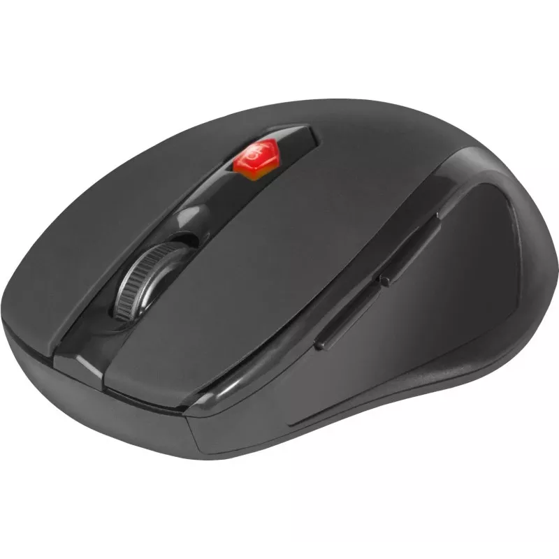 Ratón óptico inalámbrico RF para diestros DEFENDER ULTRA MM-315 — 1600 DPI, 6 botones, receptor USB, negro