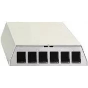 Panel de parcheo Rutenbeck PP-UM A-6 Ap rw 6 puertos blanco puro