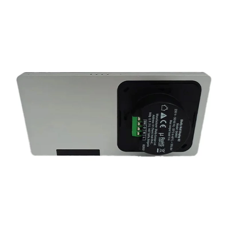 Shelly Wall Display X2 panel de control, Wi-Fi, Bluetooth, plateado + BLU H&T marfil