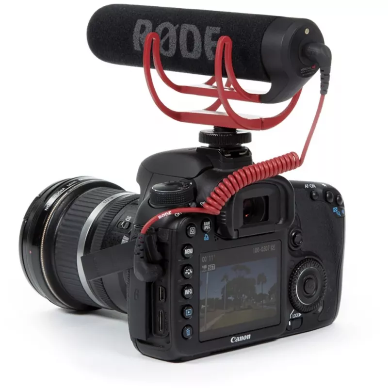 VideoMic GO, micrófono negro/rojo