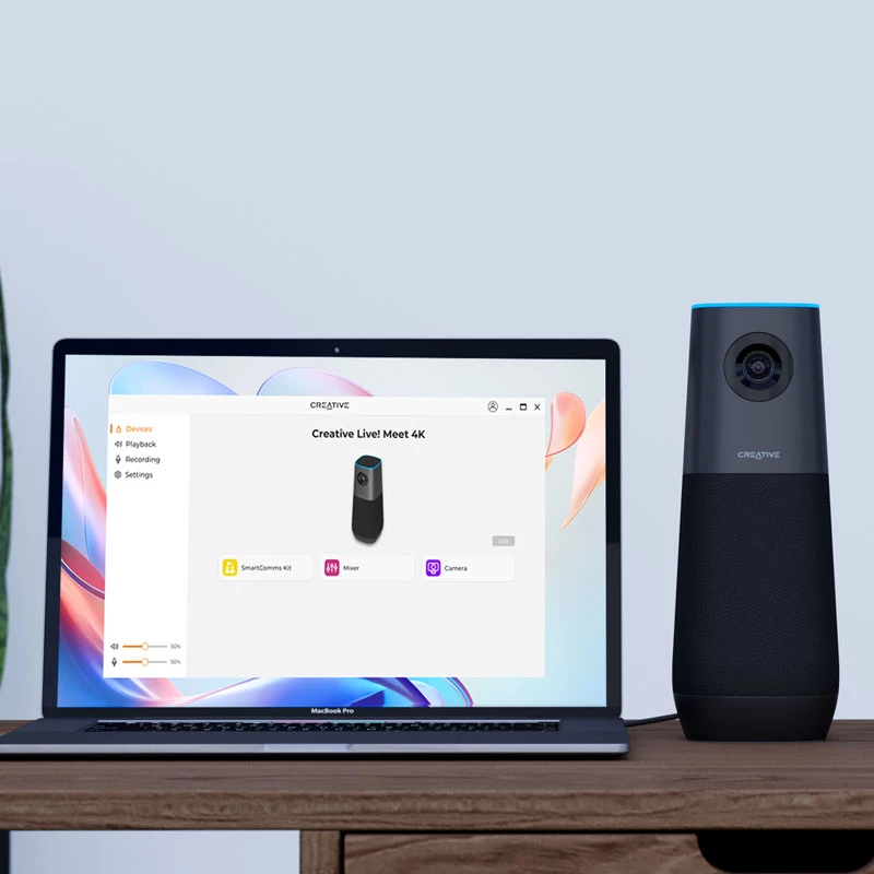Creative Live Meet 4K, webcam para conferencias