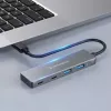 GRAUGEAR G-HUB2A2C-AC Hub interfaz USB 3.2 Gen 1 (3.1 Gen 1) Type-A + Type-C 5000 Mbit/s plata