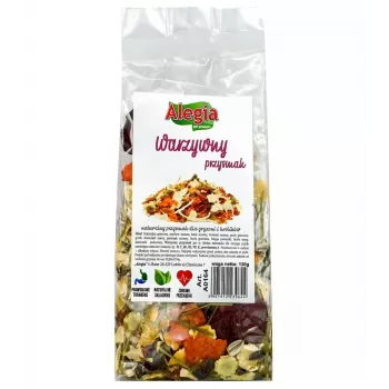 Snack para roedores y conejos Alegia Vegetable Treat 130 g — alimento complementario vegetal, sin azúcar, sin gluten