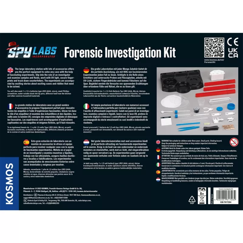 Spy Labs Incorporated Forensic Investigation Kit, sets de detective versión internacional