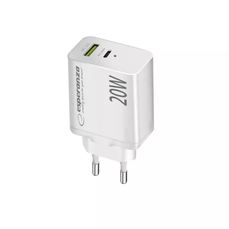 Cargador de pared Esperanza EZC105W 20W blanco