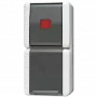 Tecla de interruptor JUNG 876KOW negro rojo blanco